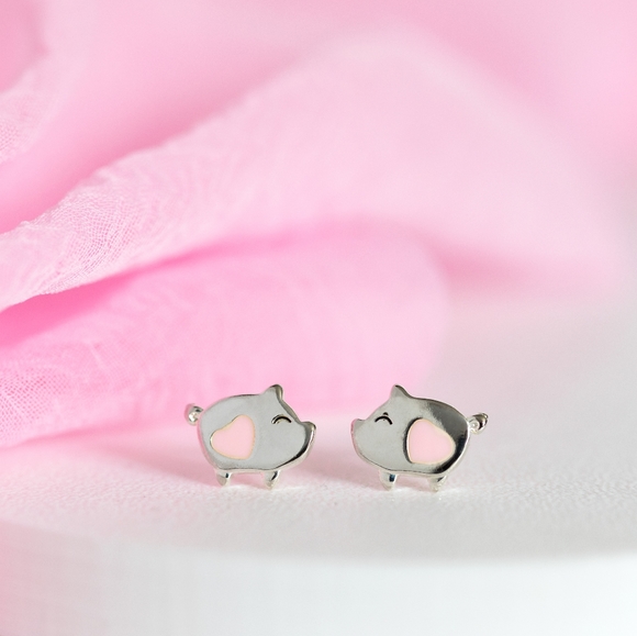 Petite Piggy Earrings - Picture 6 of 8